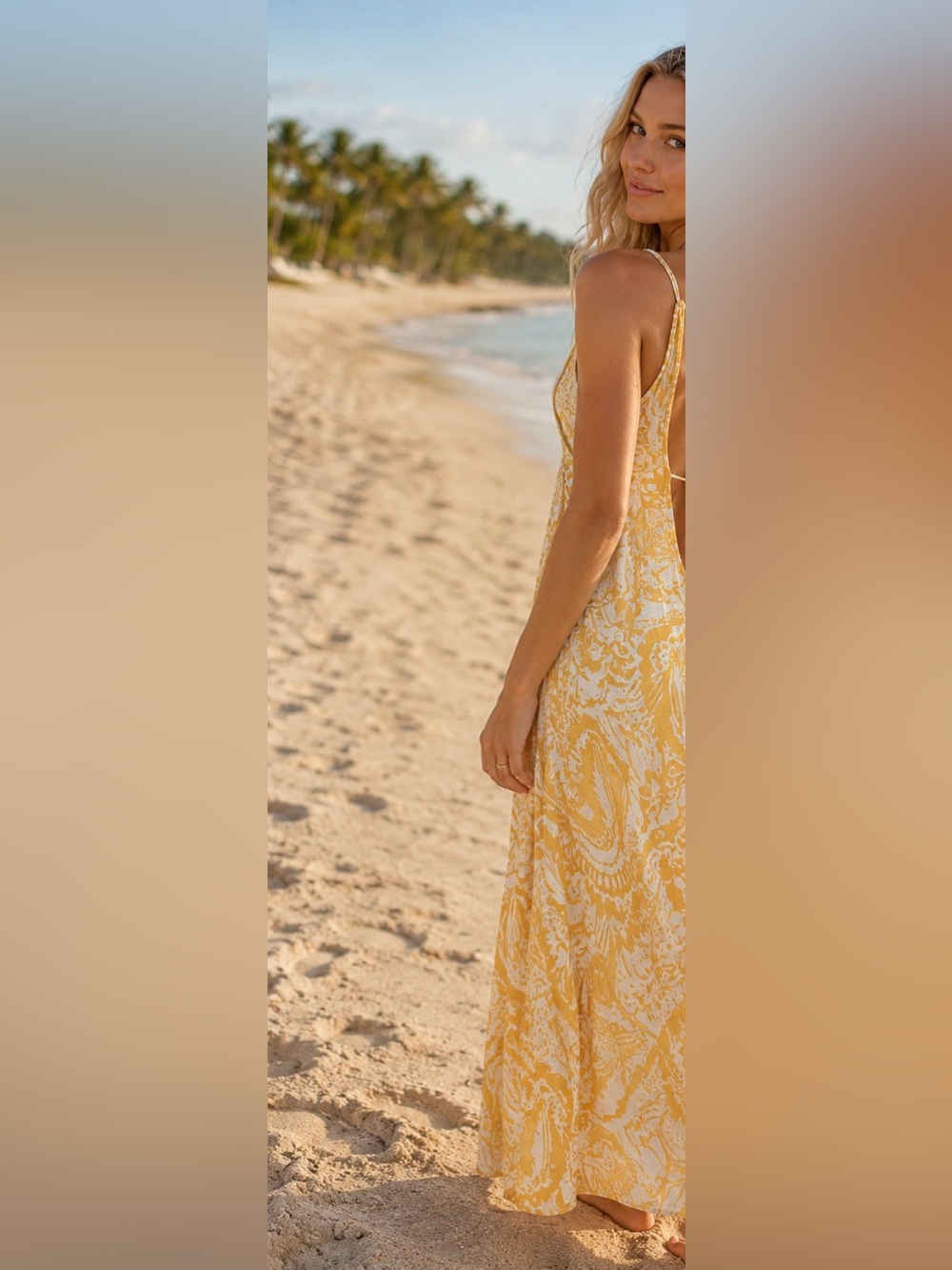 Blue island beach orange and White Floral Maxi cover up nwt large